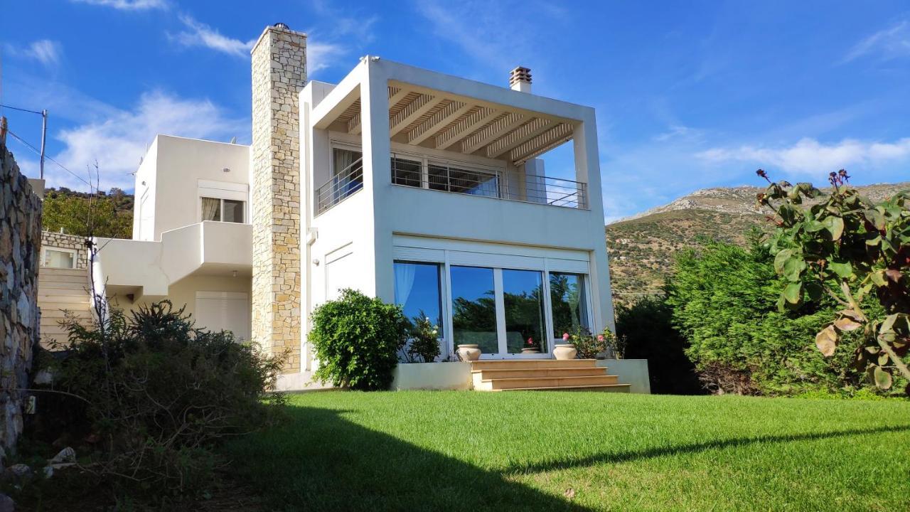 Villa With Aegean Views Akhladherí Exterior foto
