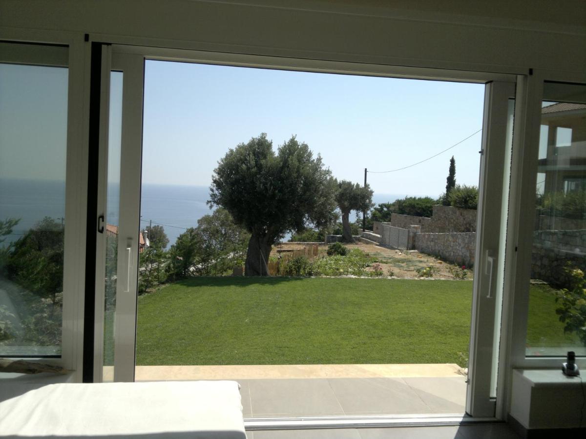 Villa With Aegean Views Akhladherí Exterior foto