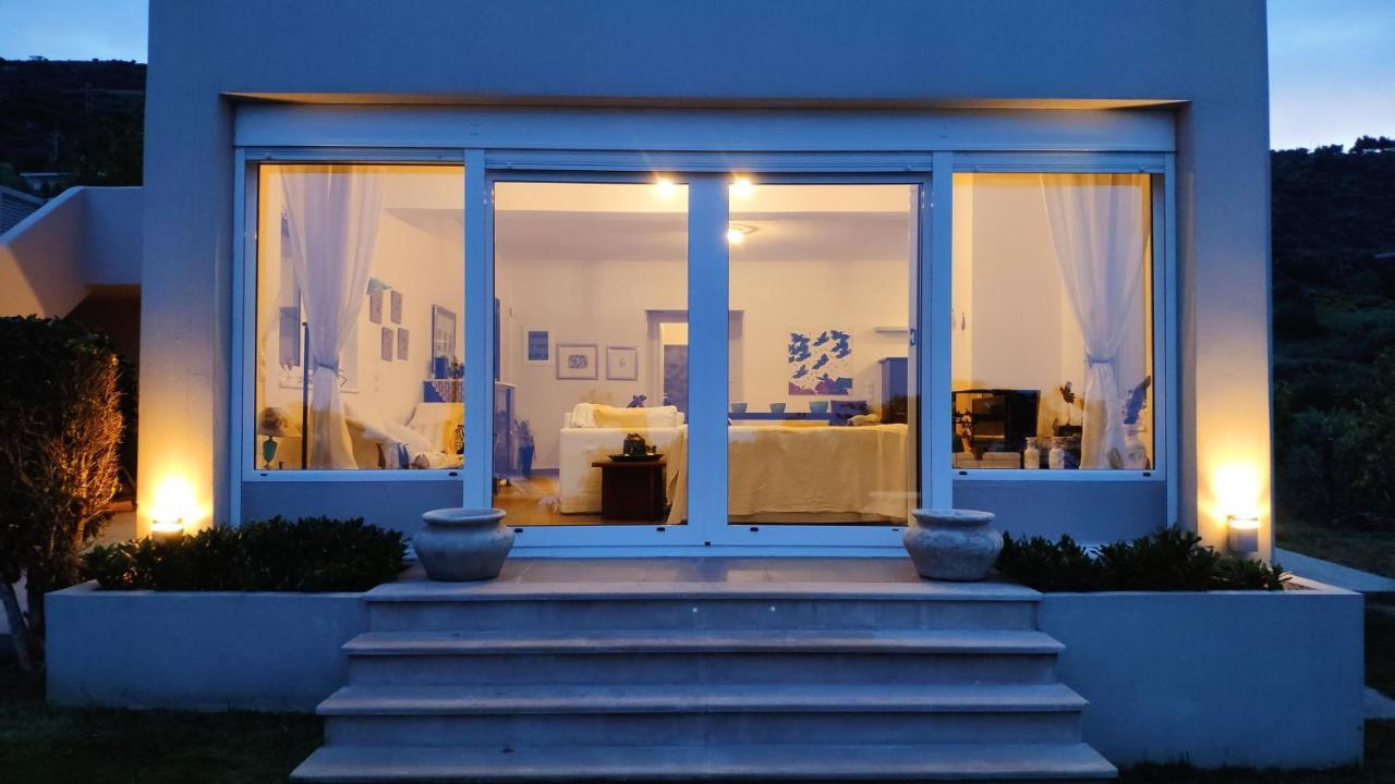 Villa With Aegean Views Akhladherí Exterior foto