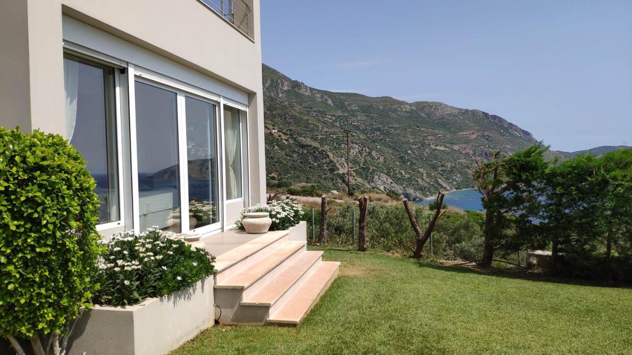 Villa With Aegean Views Akhladherí Exterior foto