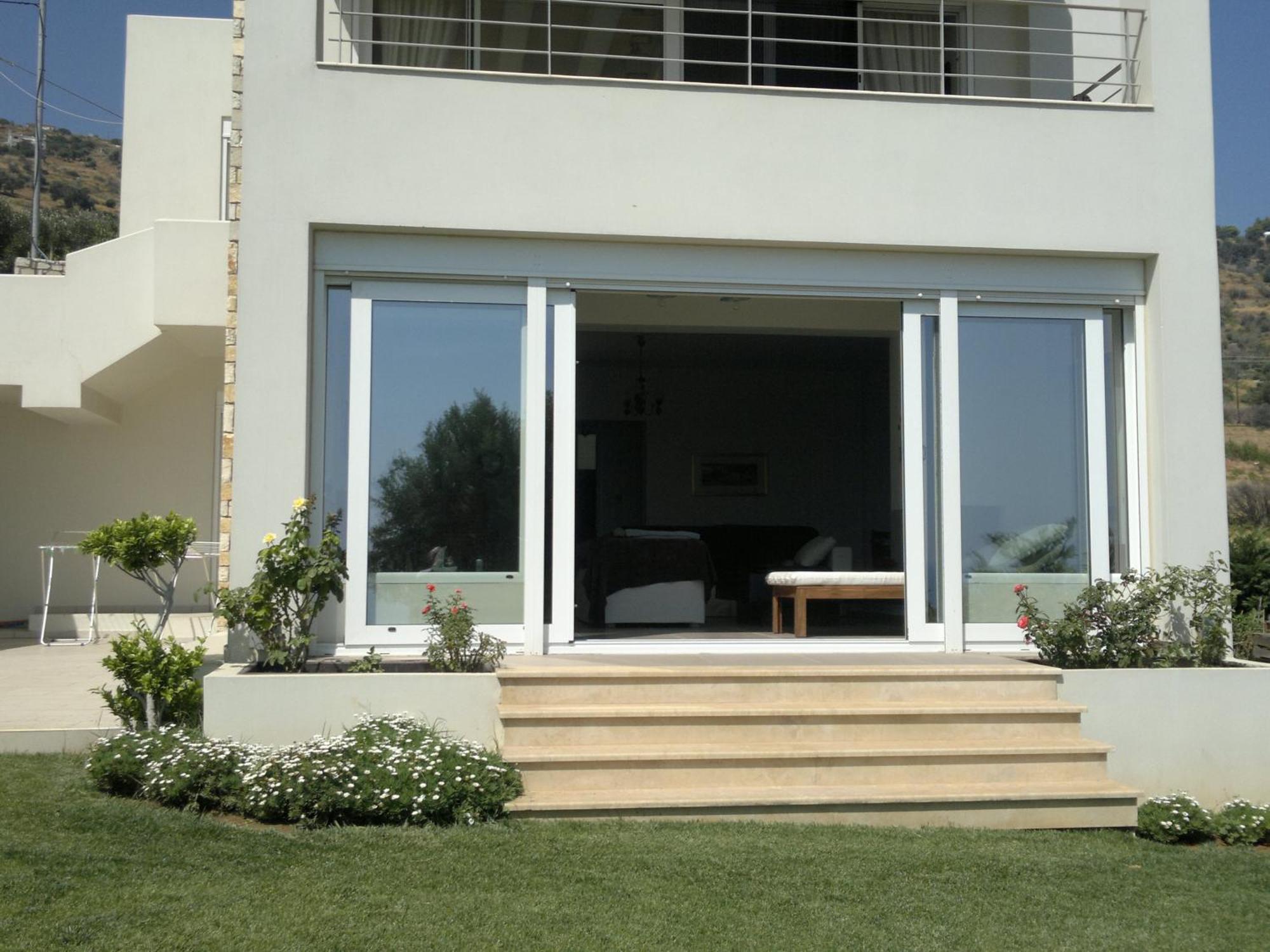 Villa With Aegean Views Akhladherí Exterior foto